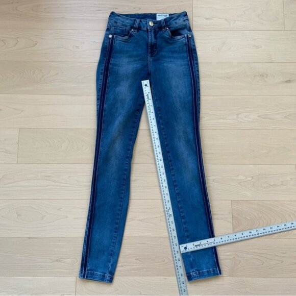 Patogé Brazilian skinny sexy jeans stretchy blue denim high rise waisted euro 38 - Picture 8 of 10